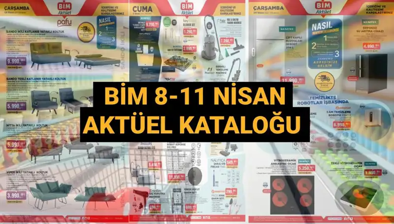 BİM Aktüel 8-11 Nisan 2025: Yataklı Koltuk ve Mutfak Robotlarıyla Fırsat Dolu!