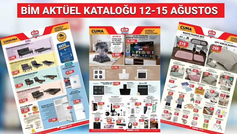 BİM 12-15 Ağustos 2025 Aktüel Kataloğu: Kaçırılmayacak Fırsatlar